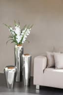 Dekovase FINK TUTZI Silber Vase aus Eisen Bild 1