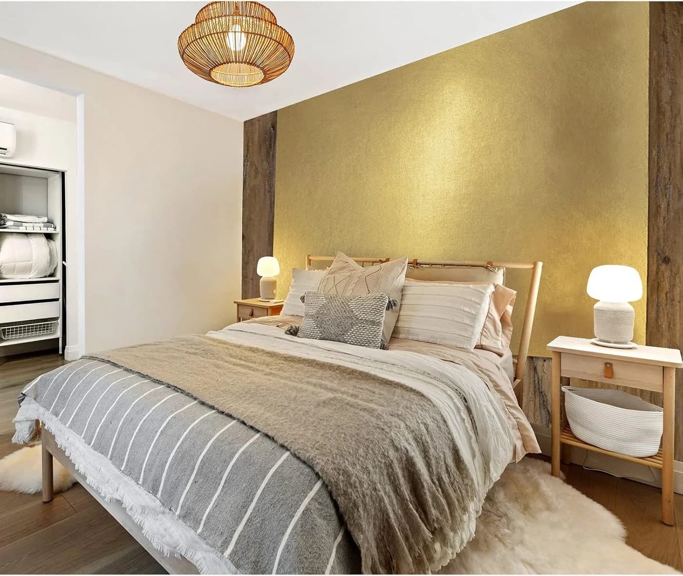 My COLOR Room Metallic Wandfarbe Effektfarbe Gold wasserbasiert hochdeckend