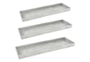 CEPEWA Dekotablett 3er Set Grau Paulownia Holz Rechteckig Bild 4