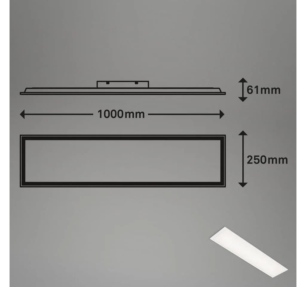 Briloner Leuchten LED Deckenleuchte Weiß Dimmbar CCT Fernbedienung - Bild 5
