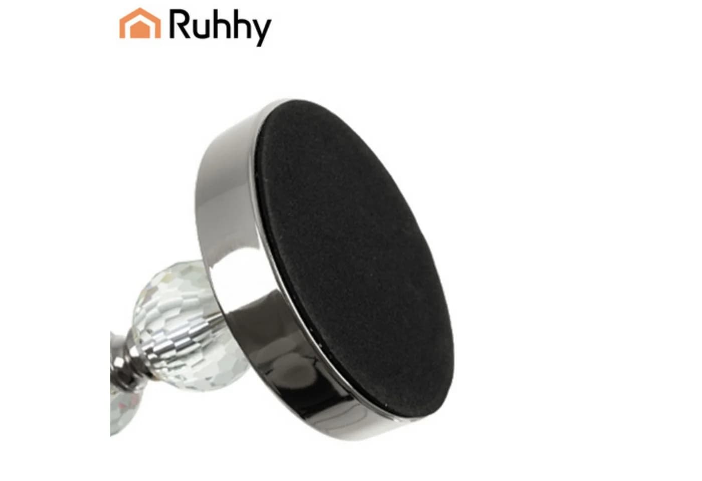Ruhhy Kerzenständer Set 3-teilig Glamour Silber Kristalloptik - Bild 5