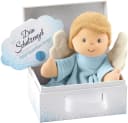 Sterntaler Schmusetuch Schutzengel hellblau mit Rassel und Geschenkbox Bild 2