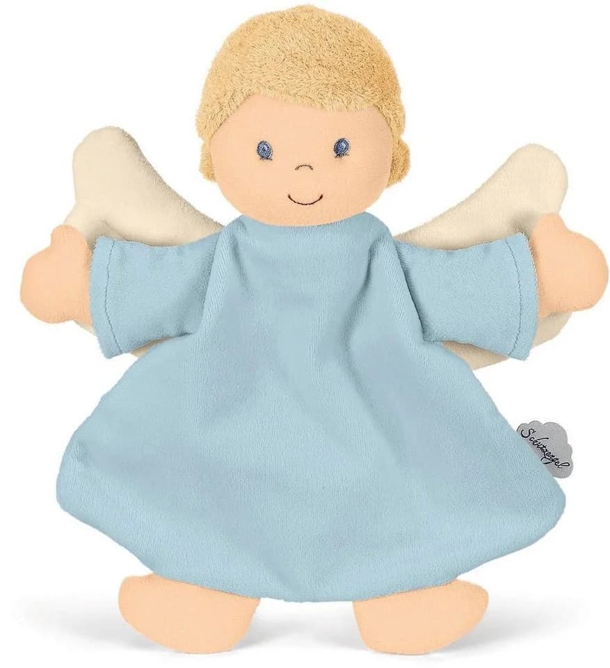 Sterntaler Schmusetuch Schutzengel hellblau mit Rassel und Geschenkbox - Bild 5