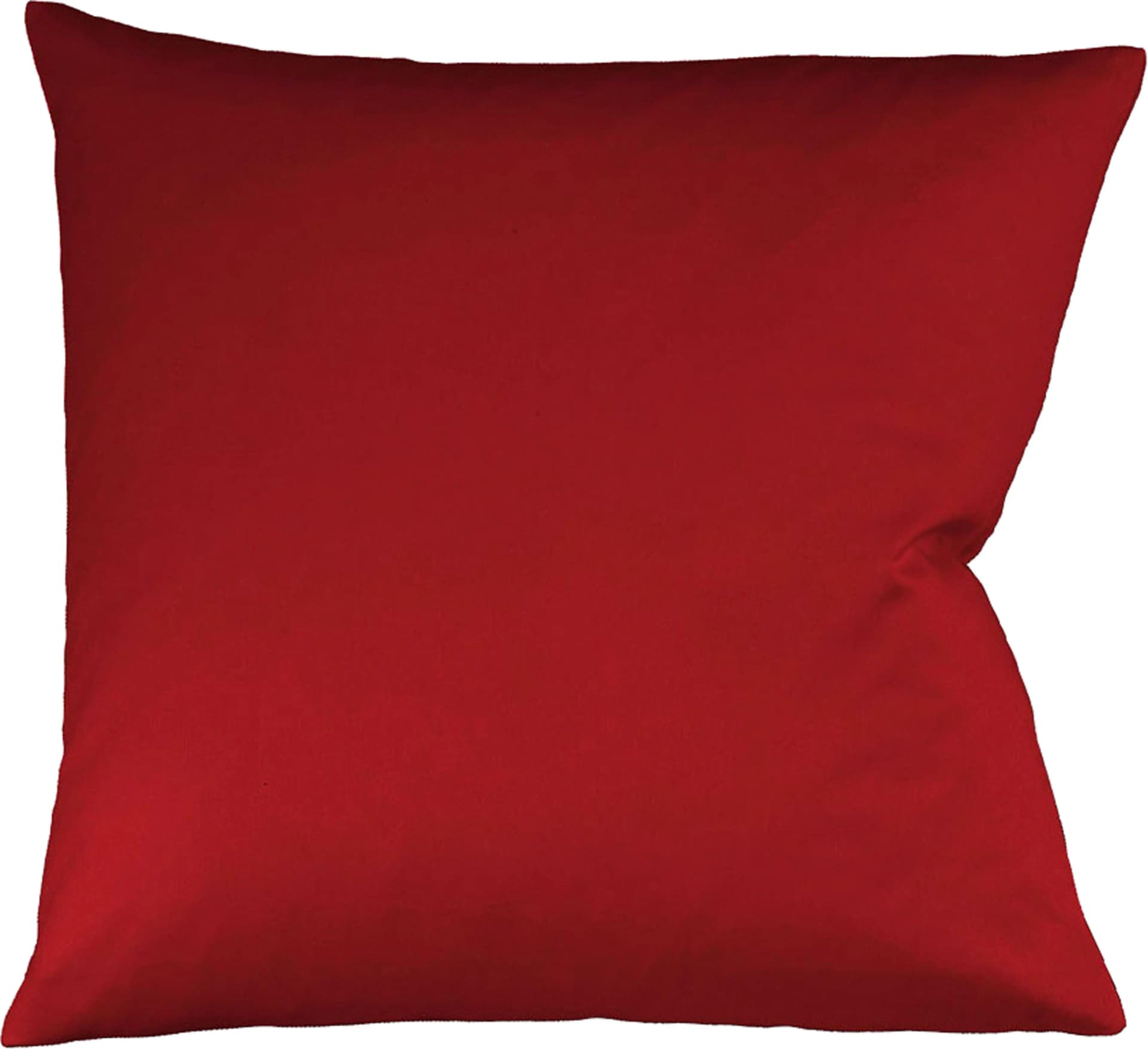 Fleuresse Kissenbezug Colours Mako-Satin 100% Baumwolle Bordeaux