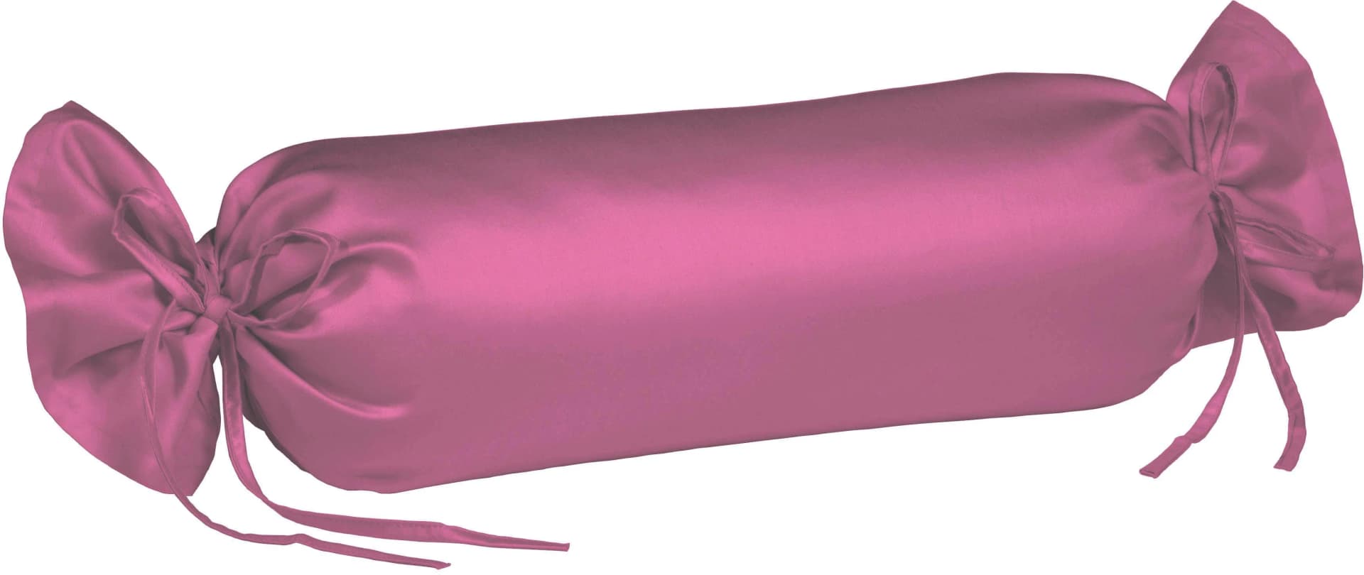 Fleuresse Nackenrollenbezug Colours Himbeere Mako-Satin 100% Baumwolle