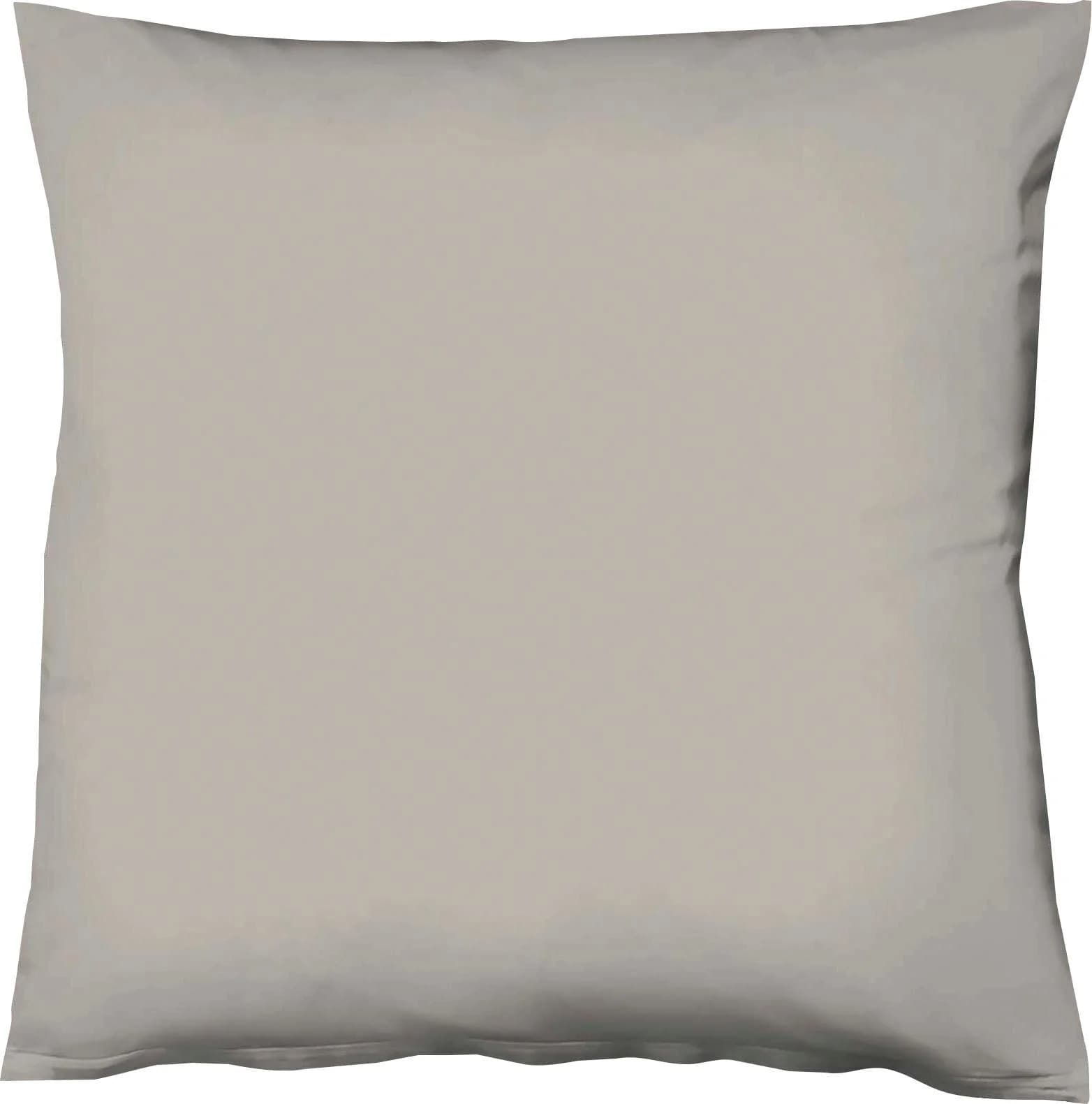 FLEURESSE Kissenbezug Colours Grau 80x80cm Baumwolle