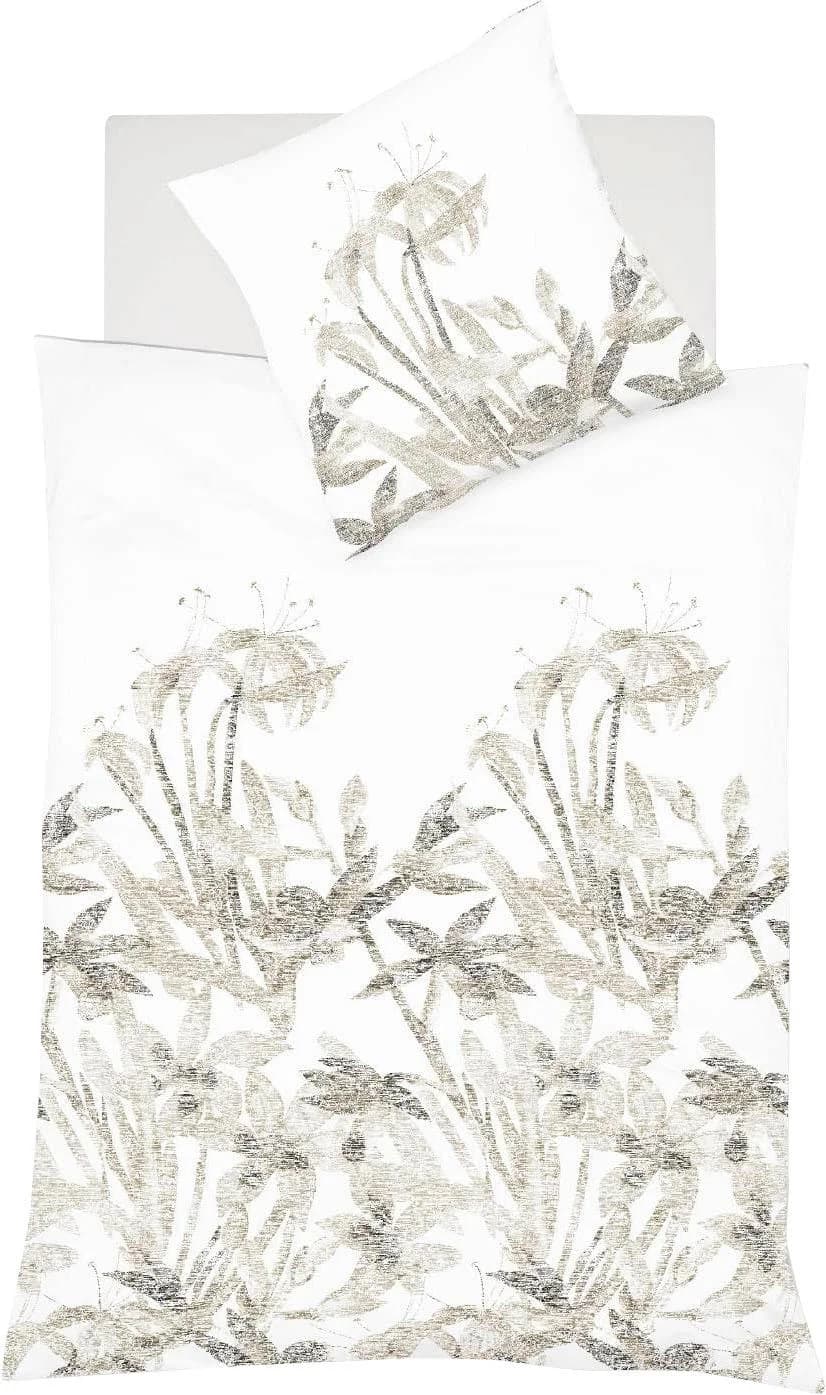 Fleuresse Wendebettwäsche Provence Cassis Halbleinen Beige