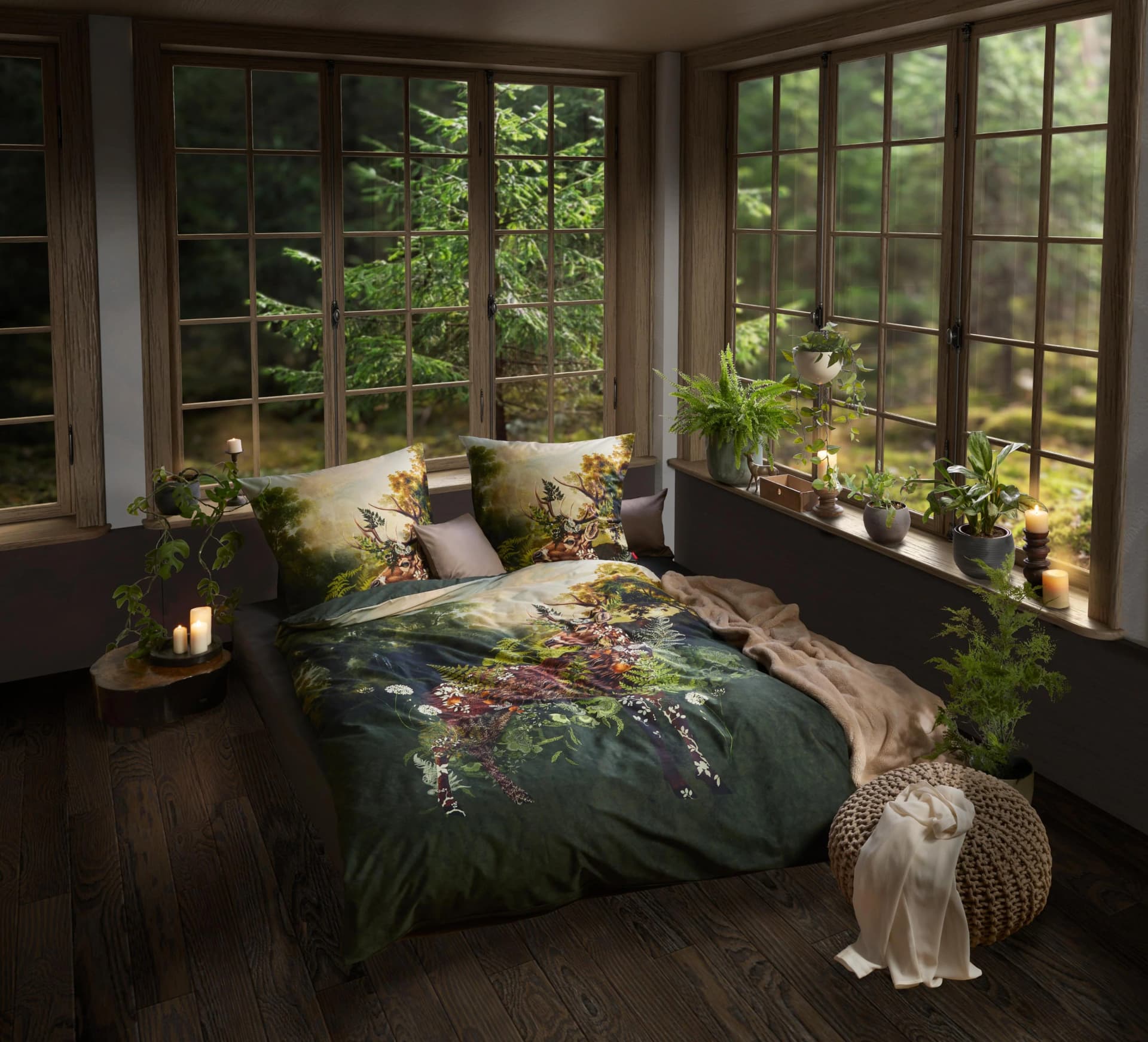 Fleuresse Bettwäsche Bed Art S Grün Mako Satin