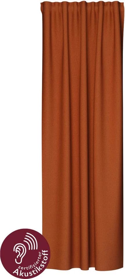 HOMING Vorhang Allen Ziegelrot Blickdicht Polyester - Bild 2