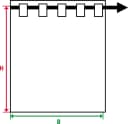HOMING Vorhang Allen Ziegelrot Blickdicht Polyester Bild 3