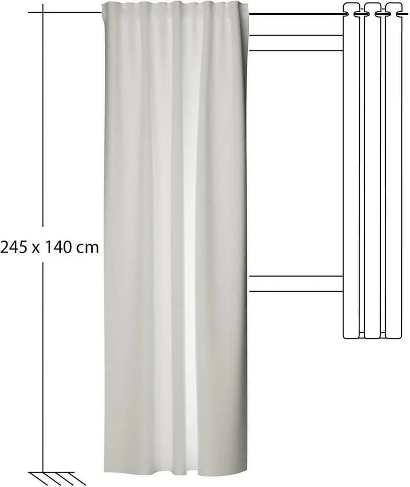 HOMING Verdunkelvorhang Galdin Beige Multifunktionsband Thermo - Bild 5