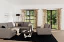 HOMING Gardine Stockholm Grau 140x245cm Polyester Leinen Bild 1