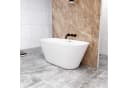 duschspa Freistehende Ovalbadewanne Acryl Weiß Bild 3