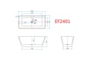 duschspa Acrylbadewanne 150x72 cm weiß Rechteck Modern Bild 1