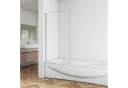 duschspa Badewannenaufsatz 6mm NANO Sicherheitsglas 140cm Höhe Bild 2