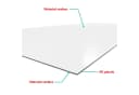 duschspa Duschrückwand 3mm Weiß Steinmuster PE-Aluminium Bild 5