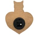 abc HOME Wanduhr Katze Quarzuhrwerk batteriebetrieben Bild 1