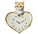 abc HOME Wanduhr Katze Quarzuhrwerk batteriebetrieben Bild 2