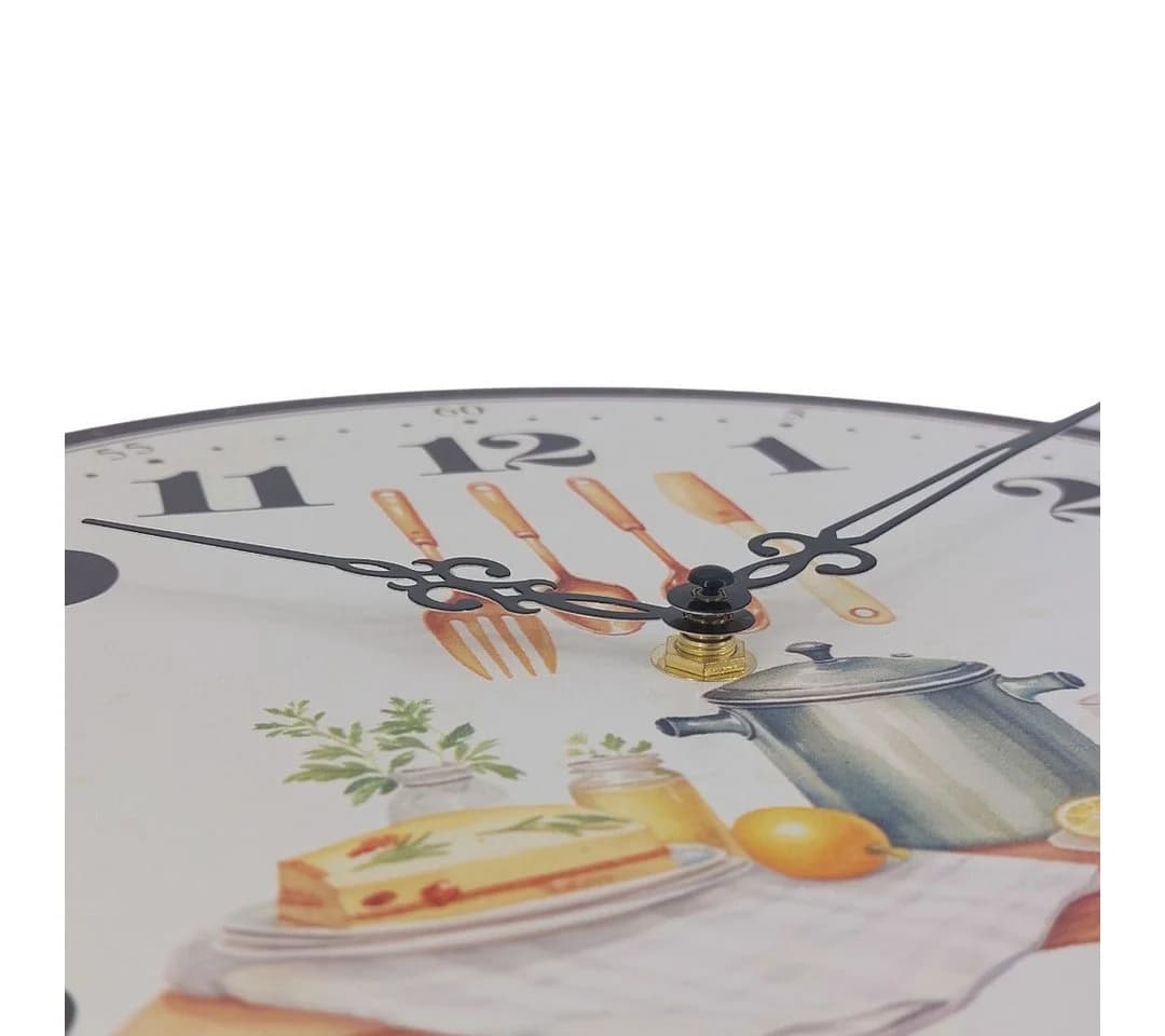 abc HOME Wanduhr Rosen Motiv Quarzuhrwerk 30 cm