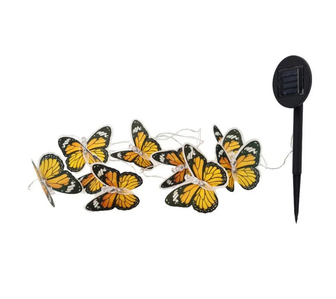 abc HOME LED-Lichterkette Schmetterlinge Solarpanel 350 cm - Bild 2