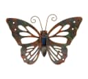 abc HOME Gartenfigur Wanddeko Schmetterling mit Solarpanel und LED Bild 1