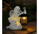 abc HOME Dekofigur Engel mit LED-Laterne, Solarpanel, Für jeden Anlass geeignet Bild 2