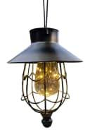 abc HOME LED-Hängeleuchte Laterne, Solarpanel, Lichtsensor, warm-weiß Bild 1