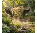 abc HOME Gartenfigur Kraniche Eisenguss 2er-Set Bild 2