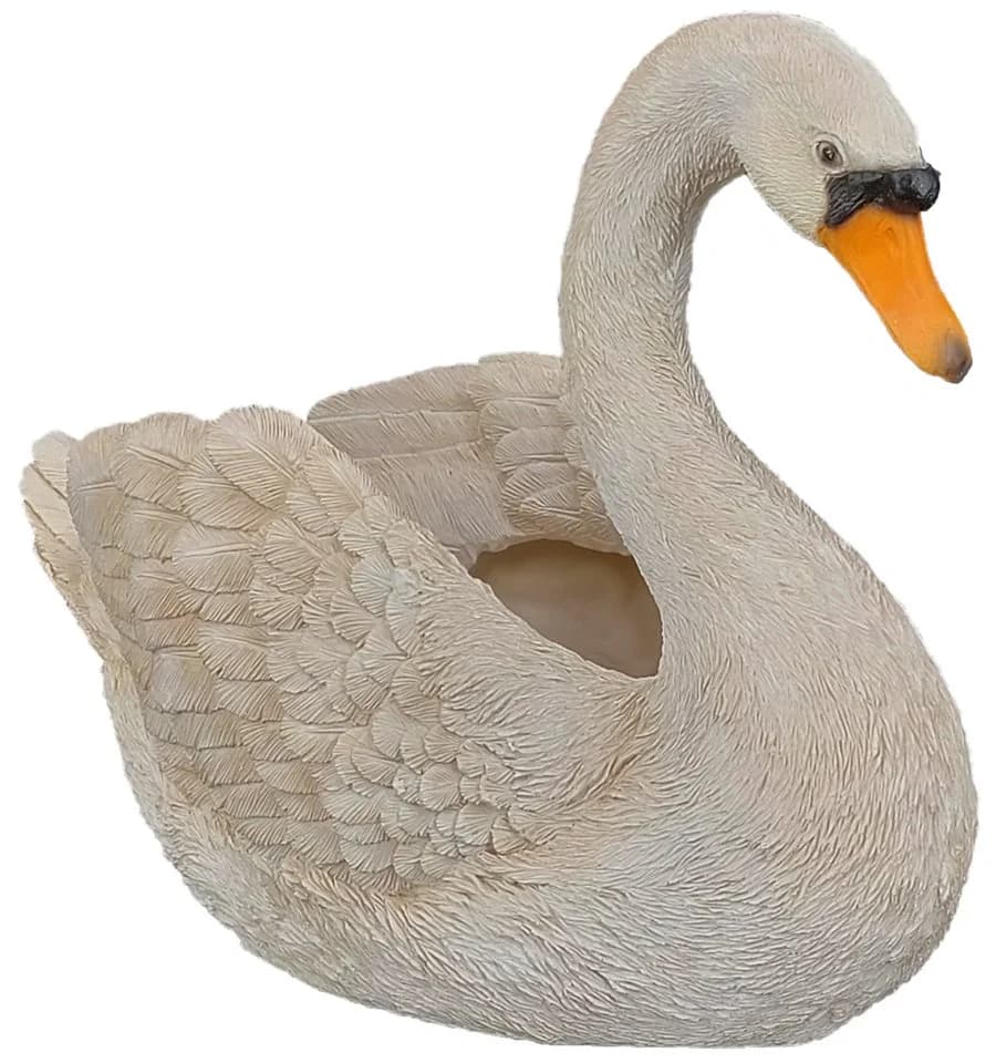 abc HOME Blumentopf Schwan Polyresin