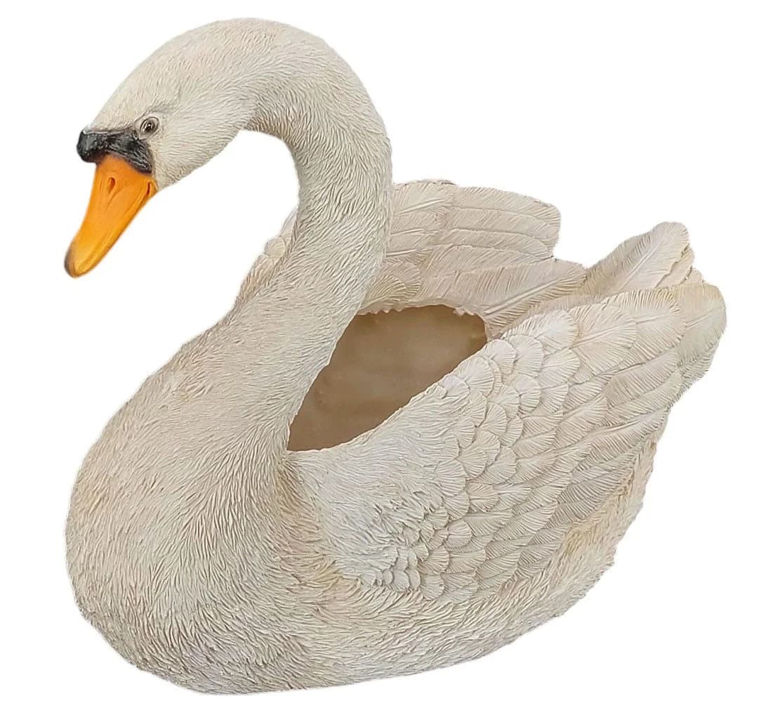 abc HOME Blumentopf Schwan Polyresin - Bild 2