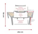 abc HOME Baumbank halbrund erweiterbar Holzoptik Bild 5
