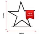 abc HOME LED Stern Fensterdeko Schwarz Mit Dimmerfunktion Bild 4