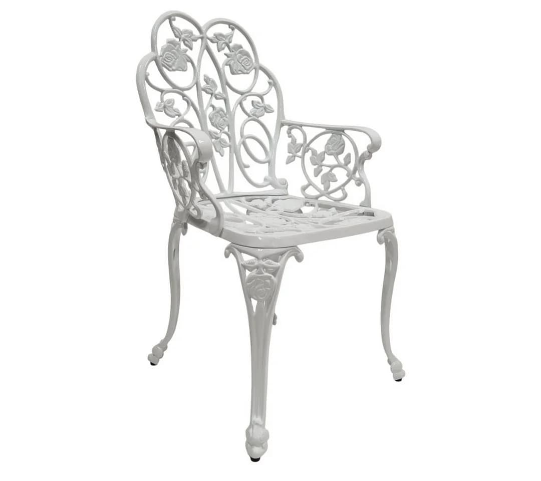 abc HOME Garten-Essgruppe 4-tlg. Aluminiumguss Jugendstil Wetterfest