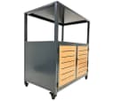 abc HOME Outdoor-Küchenwagen Industrial mit Gasfach & Rollen Bild 5