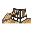 abc HOME Baumbank halbrund, erweiterbar, Holzoptik Bild 1