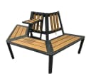 abc HOME Baumbank halbrund, erweiterbar, Holzoptik Bild 2