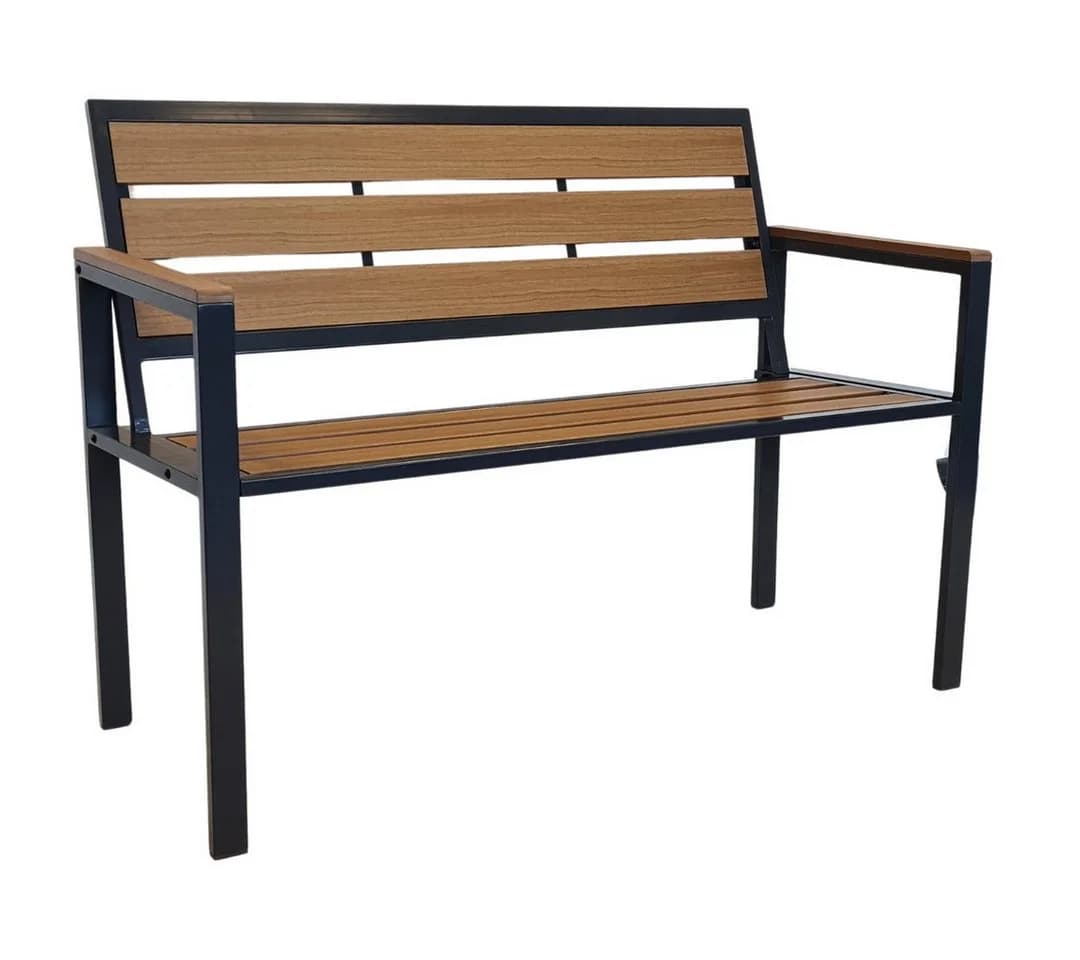 abc HOME Gartenbank Aluminium WPC 108 cm - Bild 3