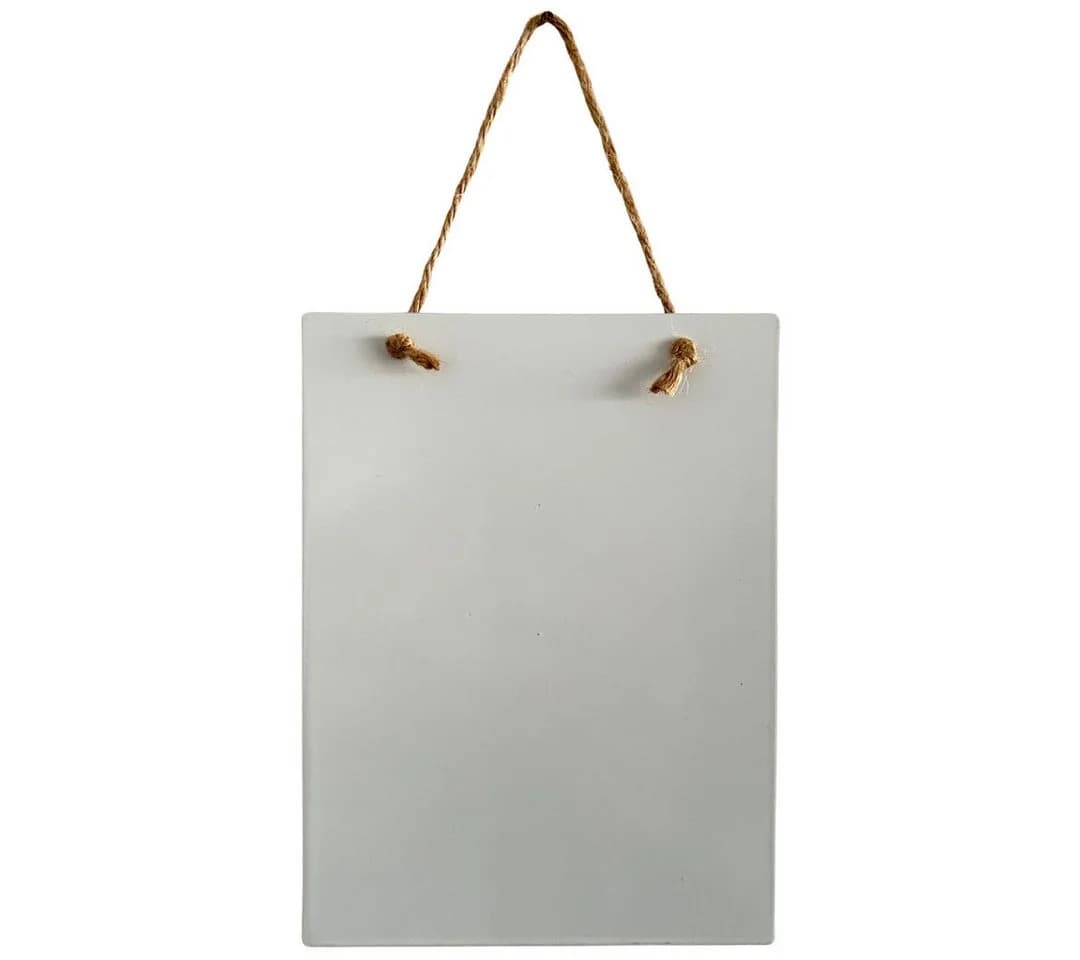 abc HOME Metallschild Wanddeko Garten Deko mit Spruch & Kordel