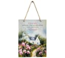 abc HOME Metallschild Wanddeko Garten Deko mit Spruch & Kordel Bild 2
