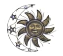 abc HOME Solar Wanddeko Metall Sonne Mond Sterne mit Lichtsensor Bild 3