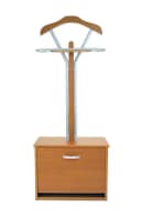 abc HOME Kleiderständer mit Schuhfach Holz Hell-Braun Bild 1