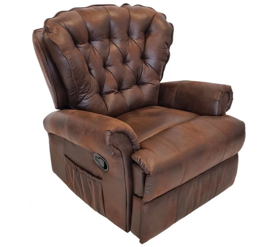 abc HOME Sessel PU mit Massage, Aufsteh- und Liegefunktion Braun - Bild 2