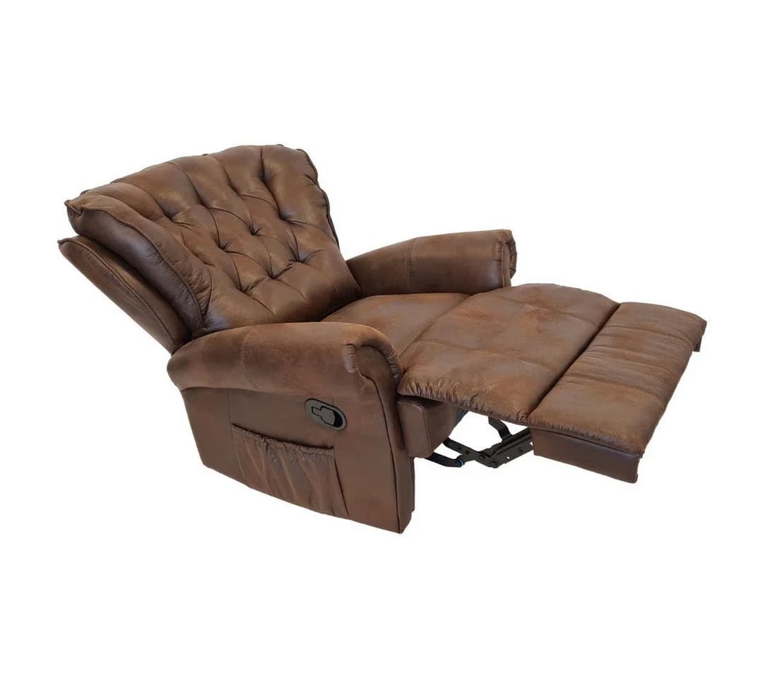 abc HOME Sessel PU mit Massage, Aufsteh- und Liegefunktion Braun - Bild 3