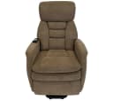 abc HOME Elektrischer Sessel mit Massage, Aufsteh- & Liegefunktion Braun Bild 1