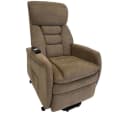 abc HOME Elektrischer Sessel mit Massage, Aufsteh- & Liegefunktion Braun Bild 2