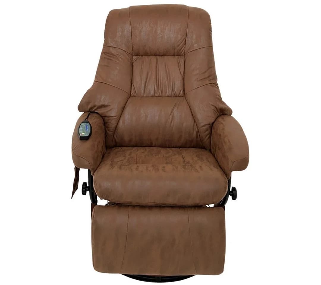 abc HOME Massagesessel Braun mit Fernbedienung, elektrisch, Liegefunktion - Bild 4