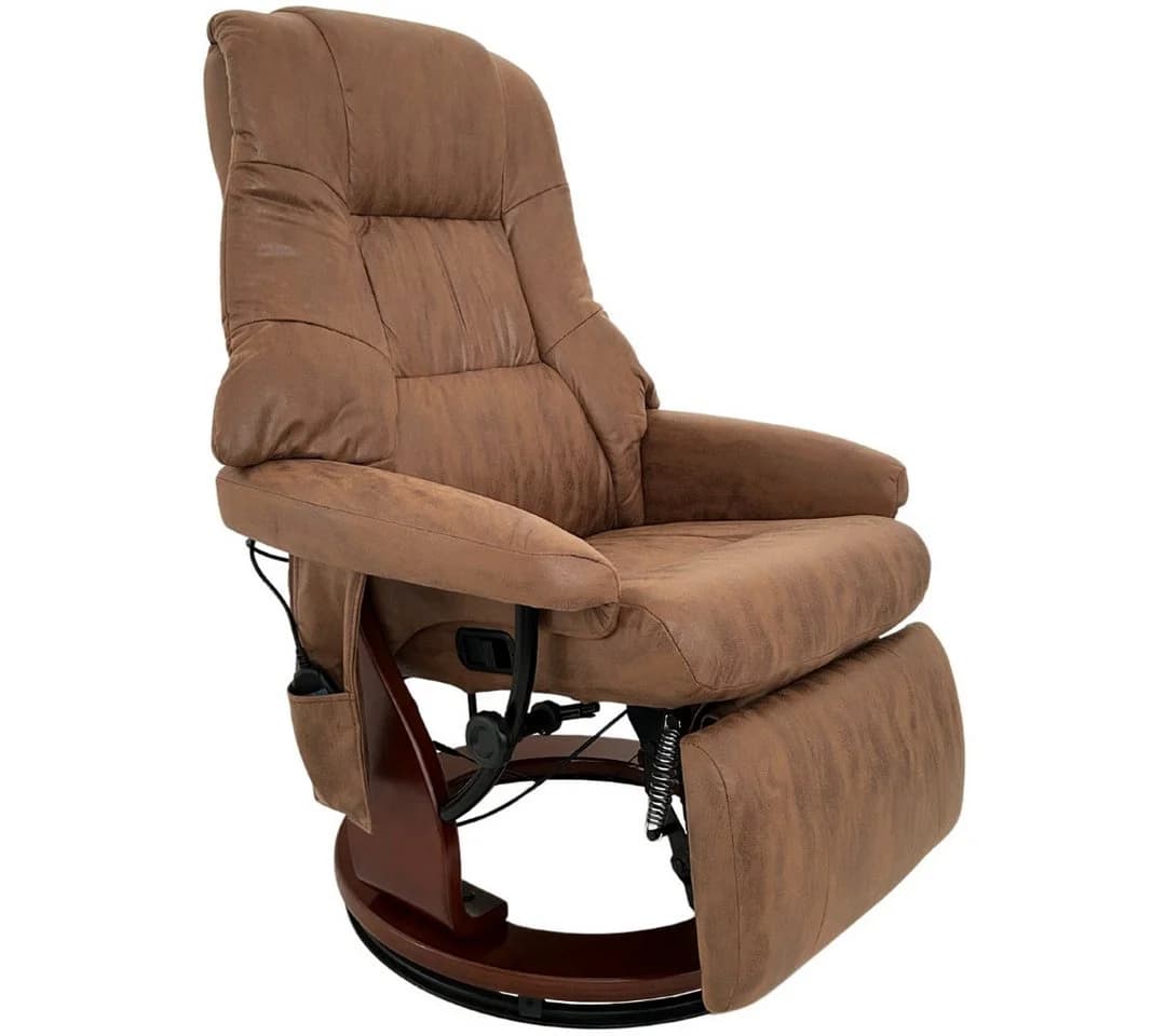 abc HOME Massagesessel Braun mit Fernbedienung, elektrisch, Liegefunktion - Bild 5