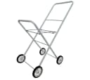 abc HOME Wäschekorbwagen Weiß Metall Klappbar Bild 1