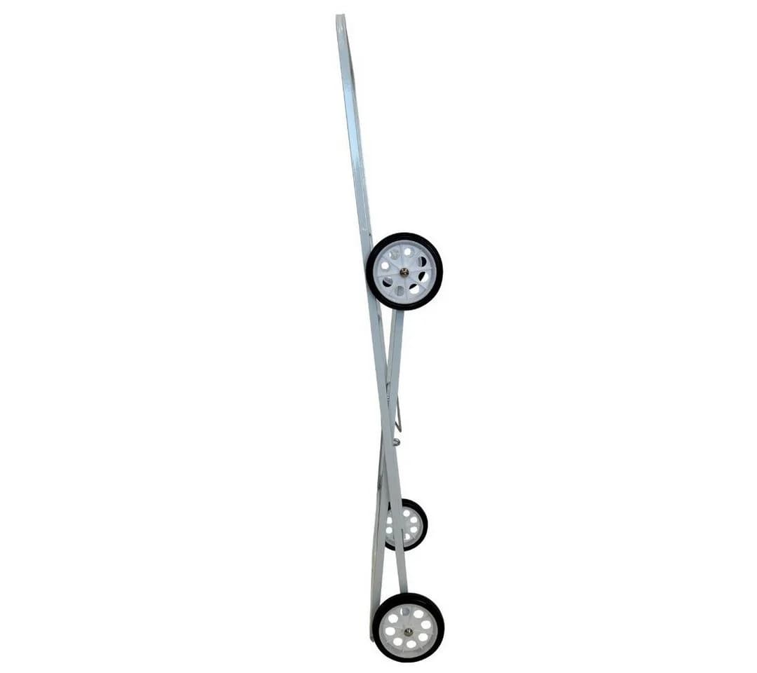 abc HOME Wäschekorbwagen Weiß Metall Klappbar - Bild 5