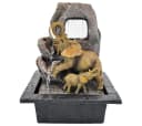 abc HOME Zimmerbrunnen Elefanten mit LED und Wasserpumpe Bild 1